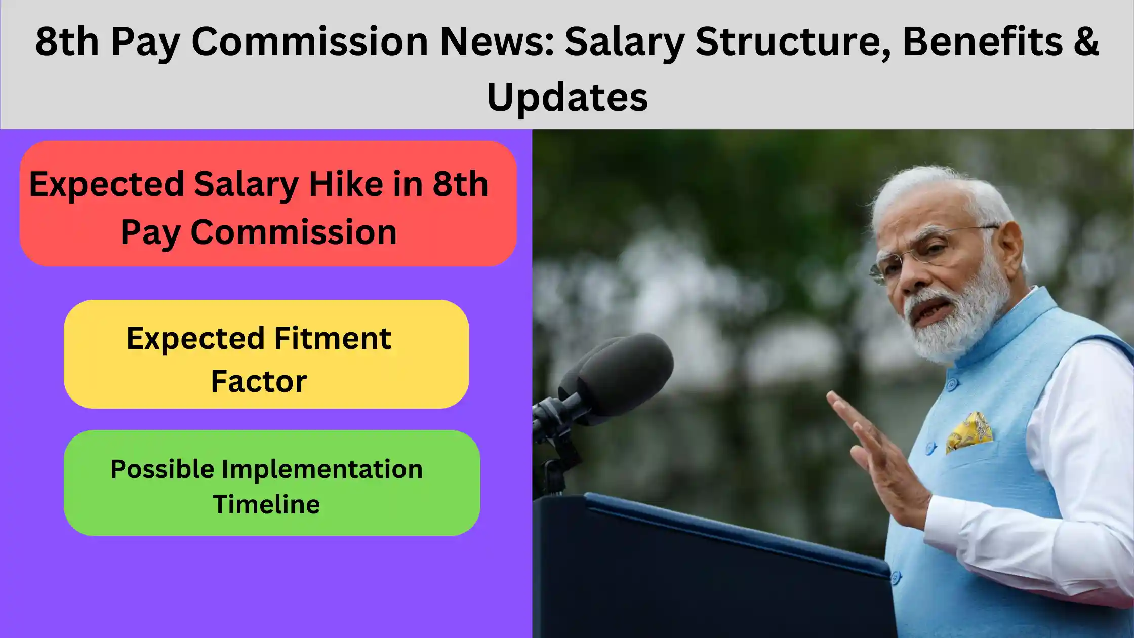 8th Pay Commission News: Salary Structure, Benefits & Updates