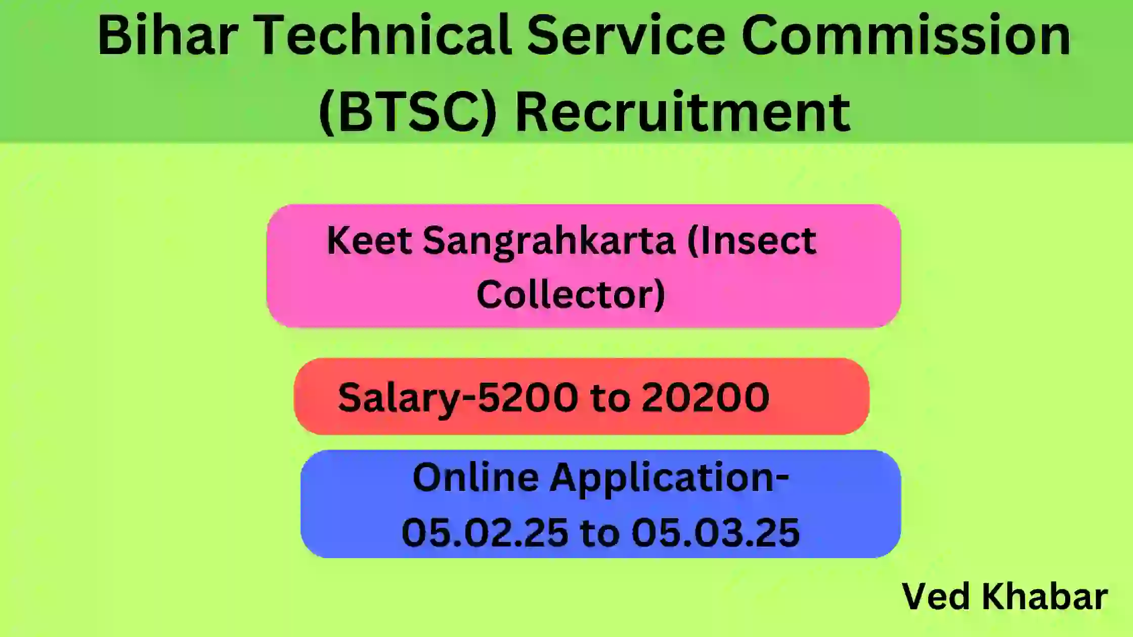 Bihar Technical Service Commission (BTSC) Recruitment