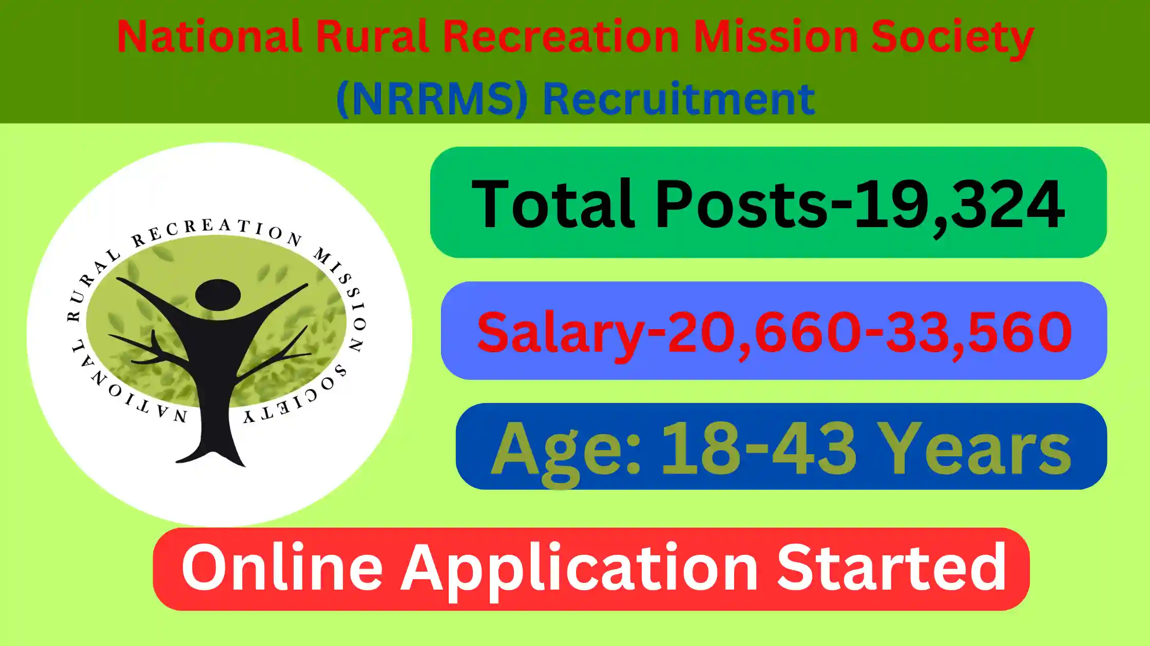 National Rural Recreation Mission Society (NRRMS) Recruitment