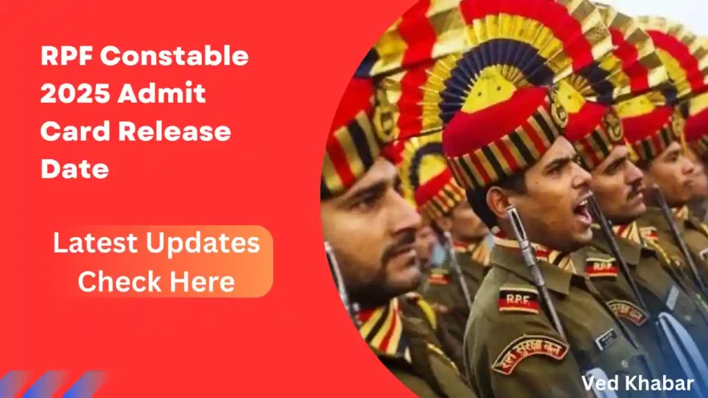 RPF Constable 2025 Admit Card Release Date