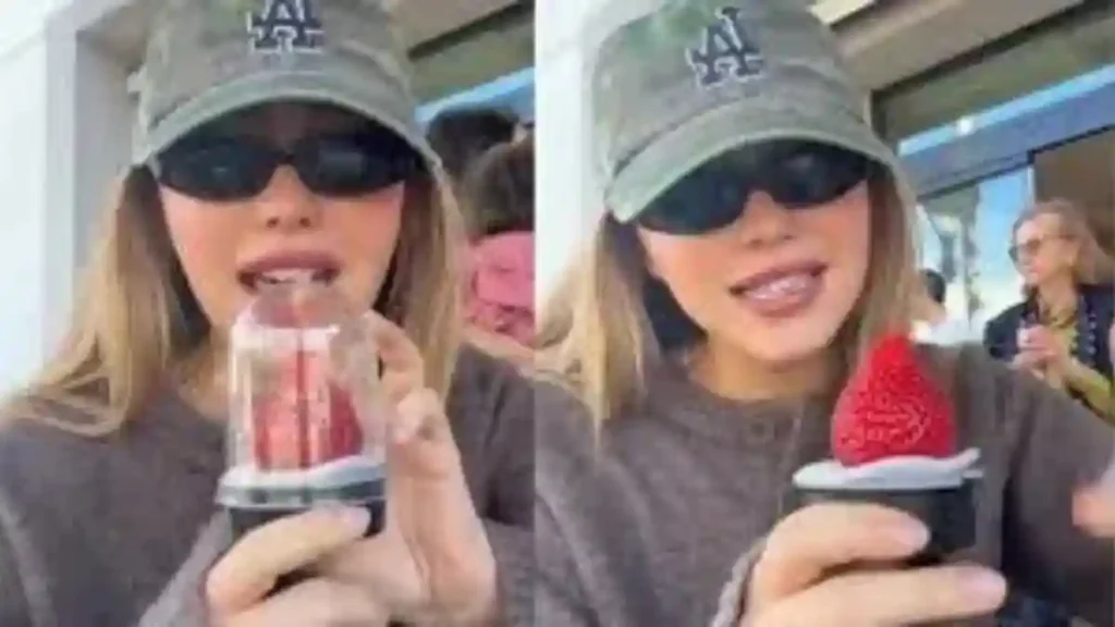 Influencer Buys One Strawberry for ₹1,655 in the US – Shocks the Internet