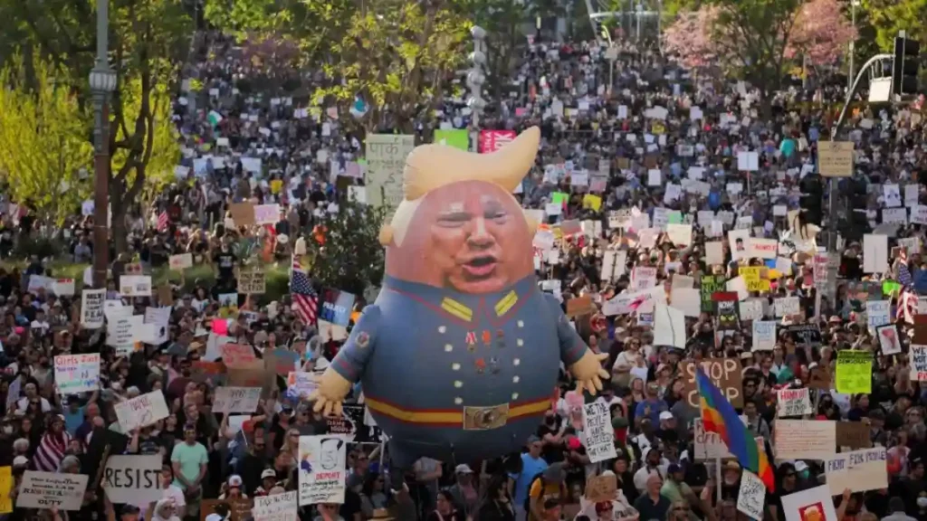 Trump Plays Golf While Americans March for Justice