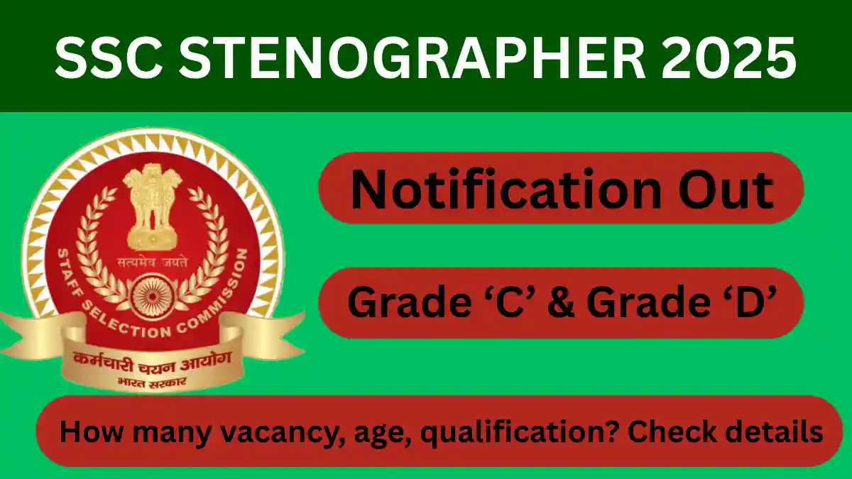 SSC STENOGRAPHER 2025